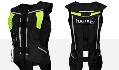 HUANQIU Motorcycle Airbag Vest – 2XL Unisex Touring Safety Gear (Used Once)
